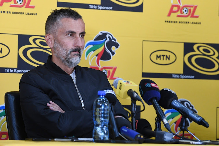 Orlando Pirates coach, Jose Riveiro during the Orlando Pirates press conference at PSL Headquarters on Thursday