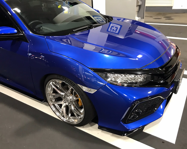 シビックのいつものガソスタ・洗車・明日は・大阪オートメッセ2020・早起きがんばるに関するカスタム事例の投稿画像3枚目