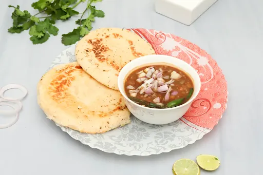 2 Plain Kulche With Chole