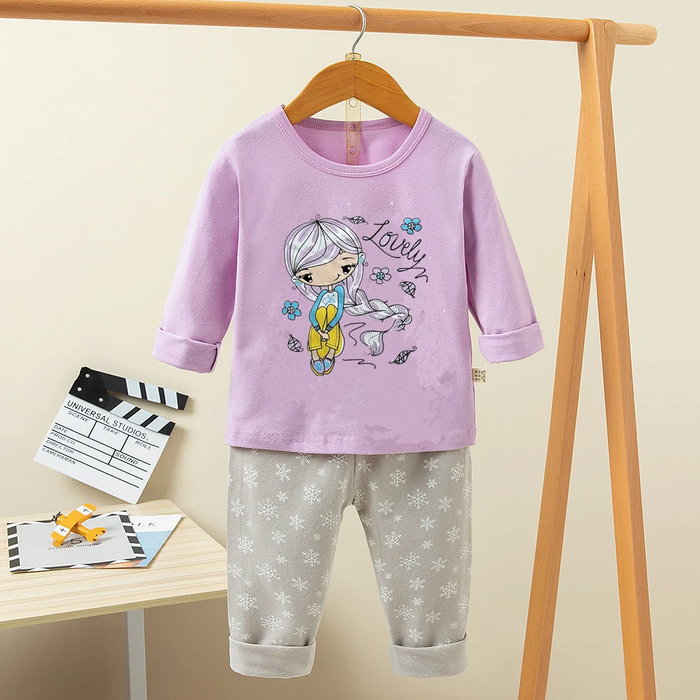Title 5, Schattige Cartoon Casual Kinderkleding Huispak ...