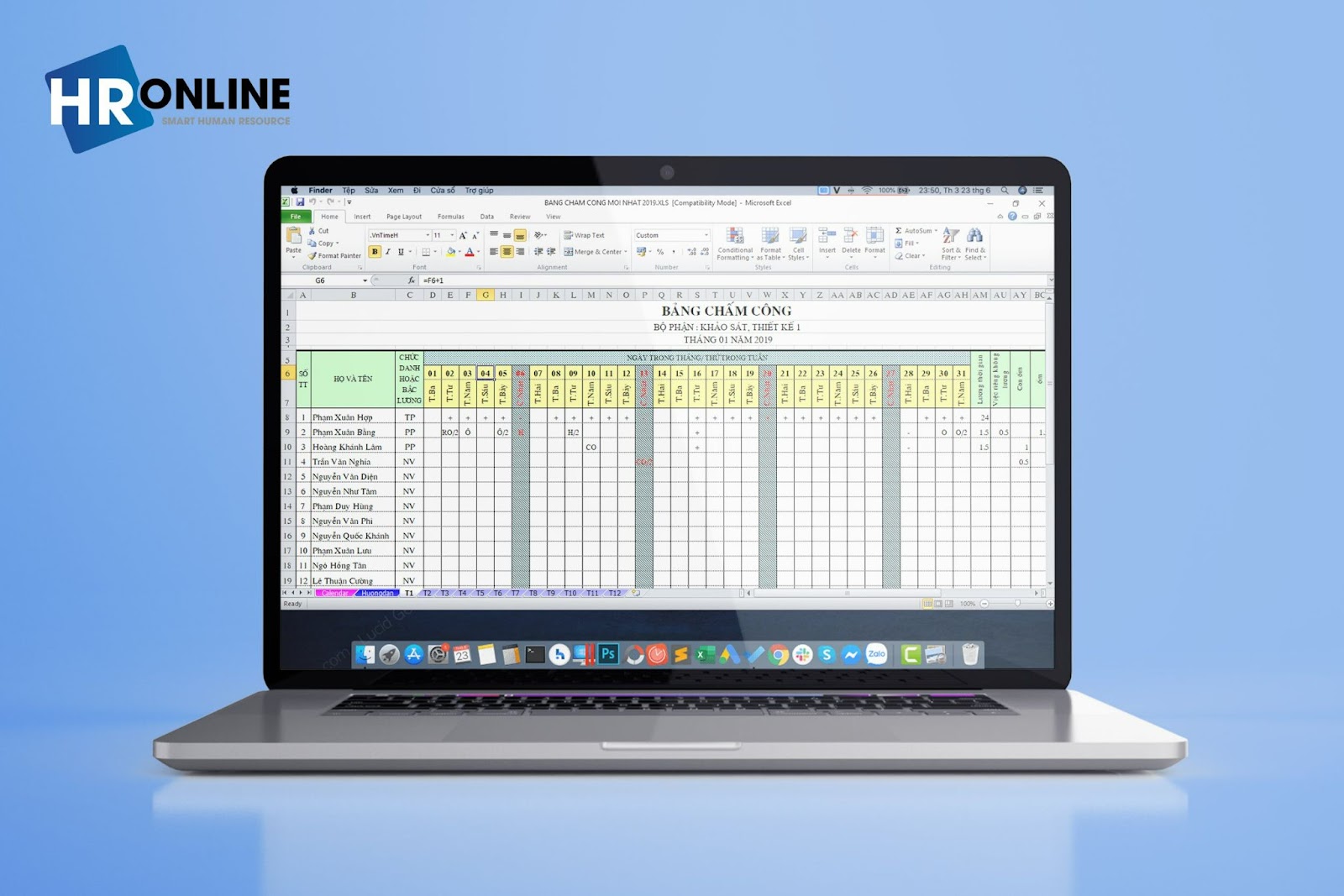 Thế nào là phần mềm chấm công bằng Excel 