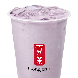 Coconut Taro Milk Tea with Pearls