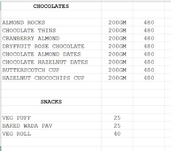 Crosta The Cake Boutique menu 