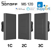 Sonoff M5 Switchman Wifi Công Tắc Nhà Thông Minh Âm Tường Chuẩn Us 120 Chữ Nhật