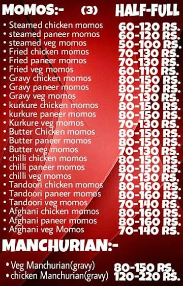 Sardar Ji Food Point menu 