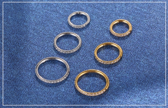 RVS piercing ornamenten onderste zirkon cirkel gesloten ring naadloos neus cirkel multifunctioneel kraakbeen oorbel