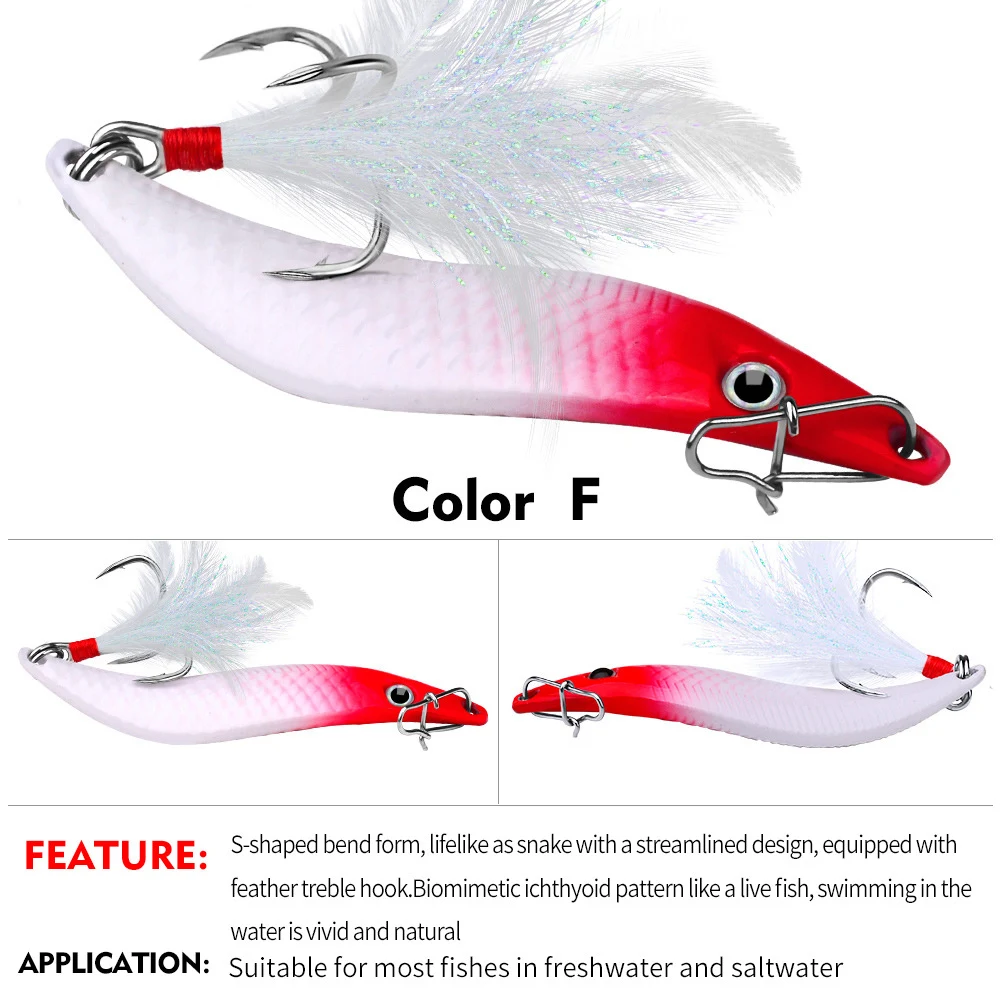 Title 7, Luya Glitter S Metal Warped Mouth Bass Iron Pla...