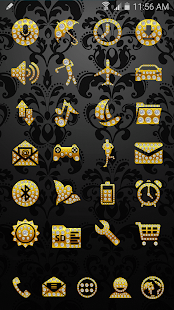 How to mod ICON PACK GOLD DIAMONDS THEME 1.0 unlimited apk for bluestacks