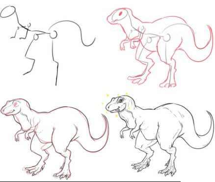How To Drawing Dinosaurs Real