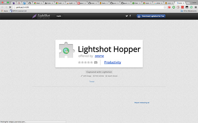 Lightshot Hopper chrome extension