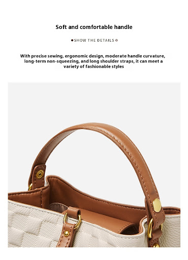 Title 21, Cowhide Bucket Niche Design Shoulder Commuter C...