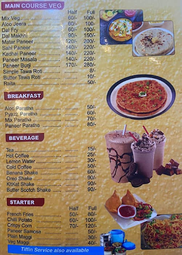 The Baithak Cafe menu 