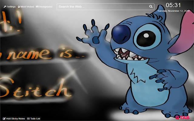 Stitch Wallpaper for New Tab