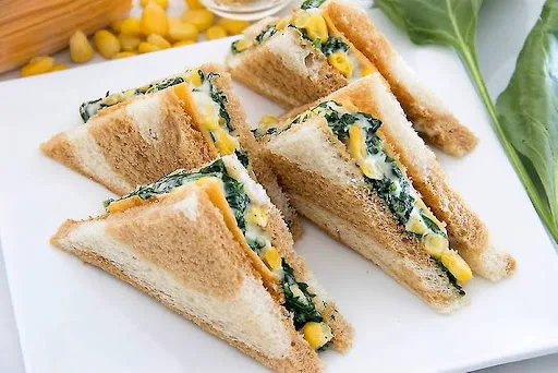 Spinach Corn Whole Wheat Sandwich