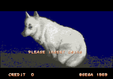 The dog from the opening scene of the game Shadow Dancer