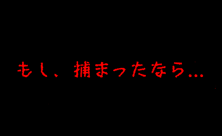 「もし、捕まったなら..」のメインビジュアル