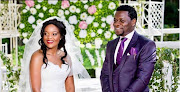 Macdonald Ndou and his beautiful bride on their special day. 