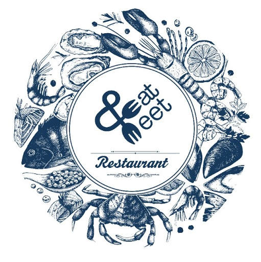 Eat & Meet Restaurant, White Town, White Town logo