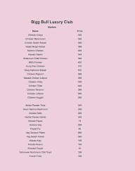 Bigg Bull - The Luxury Club menu 1