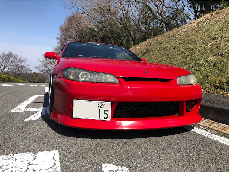 シルビアのシルビアS15改・いつもイイネ&コメントありがとうございます🙇‍♂️・暑すぎる😵・ワイトレ装着に関するカスタム事例の投稿画像1枚目