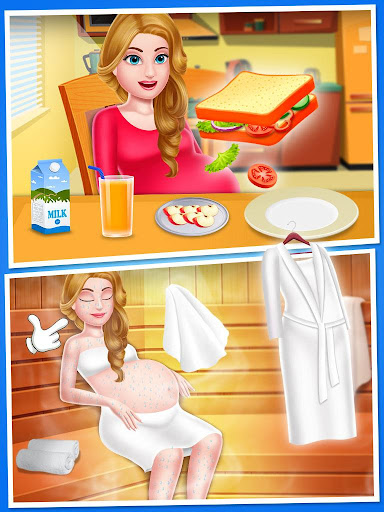 Mommy & newborn baby shower - Babysitter Game screenshots 1