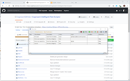 Cognizant Intelligent Test Scripter