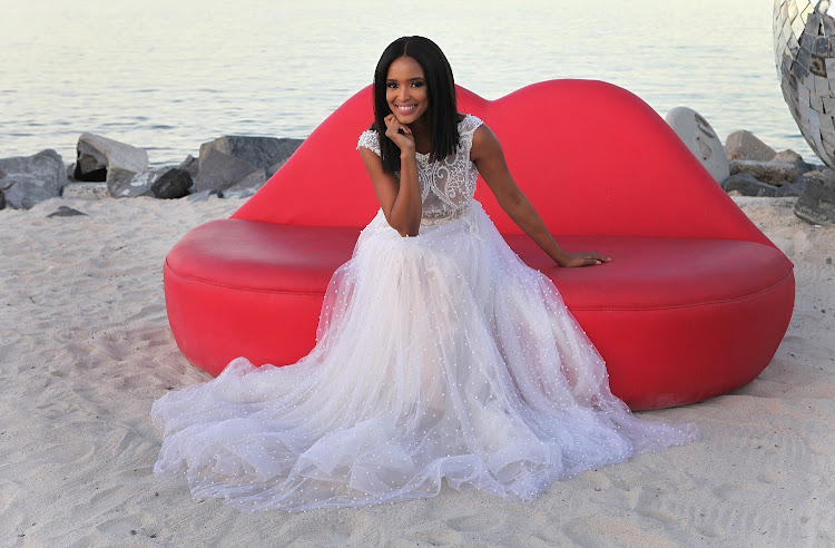 TV personality Ayanda Thabethe at a function at the Grand Africa Cafe & Beach in Cape Town in February 2018.