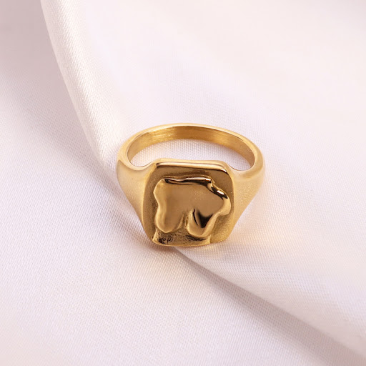 Title 7, Hot Human Chest 18K Gold Plated Stainless Steel...