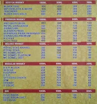 Hotel New Sanket menu 1