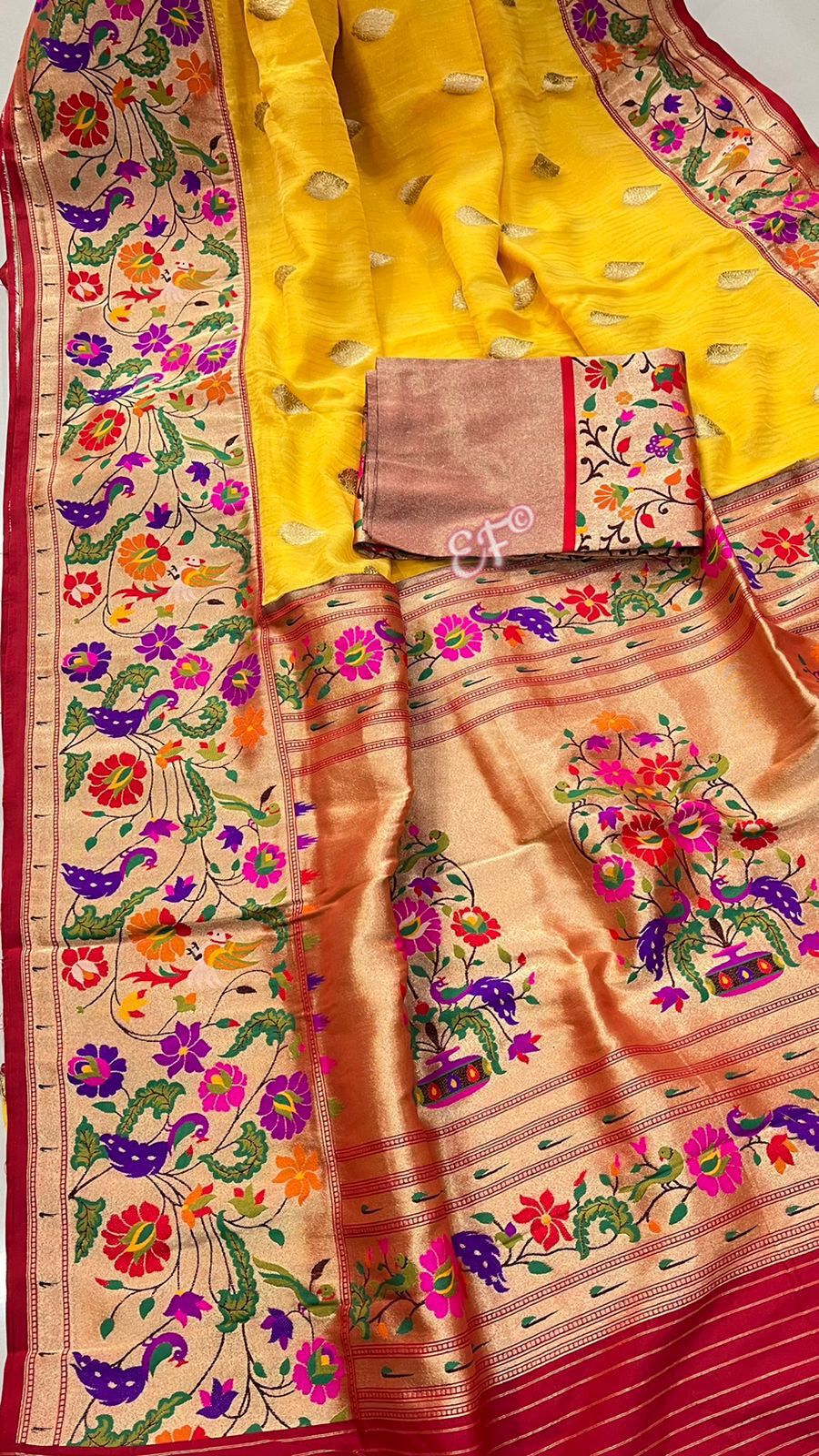 Kaddi Georgette and Banaras Paithani Sarees