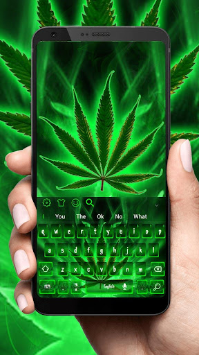 Cool Weed Rasta Smoke Keyboard Theme