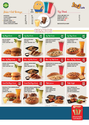 1By2 Cafe menu 