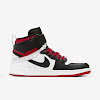 air jordan 1 hi flyease white/gym red/white/black