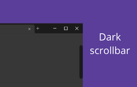 Modern scrollbar chrome extension