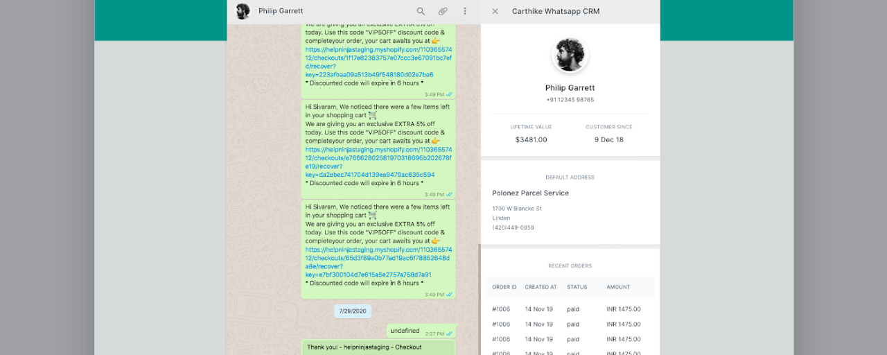 Chat CRM - Carthike Preview image 2