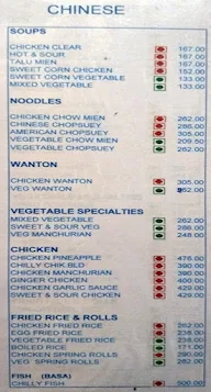 Dimple Bar Restaurant menu 1