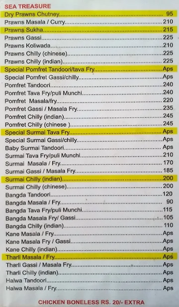 Shree Prasad Lunch Home menu 