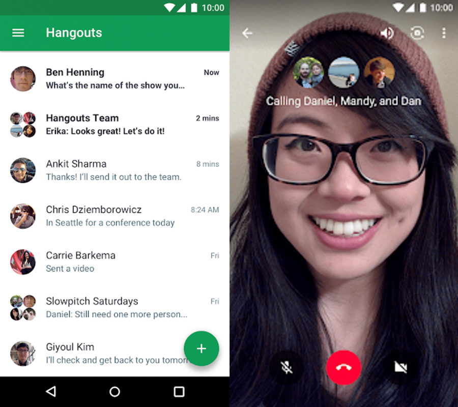 gọi điện bằng hangouts