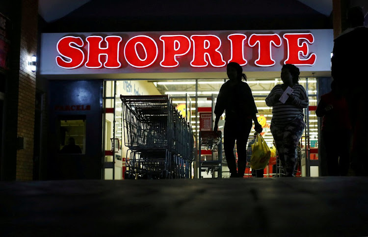 Shoppers leave the Shoprite store in Daveyton. Picture: REUTERS/SIPHIWE SIBEKO