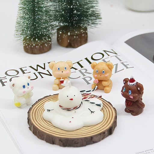 Title 7, Cute Bear Candle Cake DIY Birthday Aromatherapy...