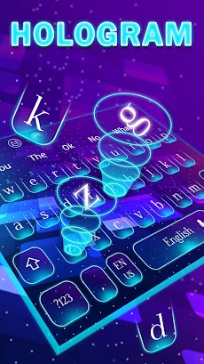 Galaxy Hologram Keyboard Themeのおすすめ画像1