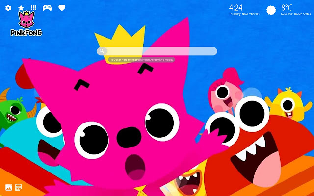 Pinkfong Baby HD Wallpaper New Tab Theme