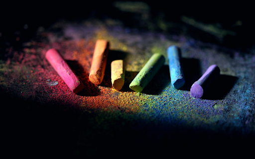 Colored chalk