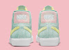 sb blazer mid “easter” light dew/light citron/green glow