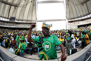 The ANC launches its manifesto at Moses Mabhida stadium in Durban ahead of the general elections this year. Photo: SANDILE NDLOVU