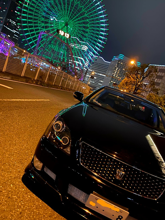 クラウンアスリートの緊急事態宣言発令・車好きと繋がりたい・みなとみらい観覧車・大黒PA・ドライブに関するカスタム事例の投稿画像1枚目