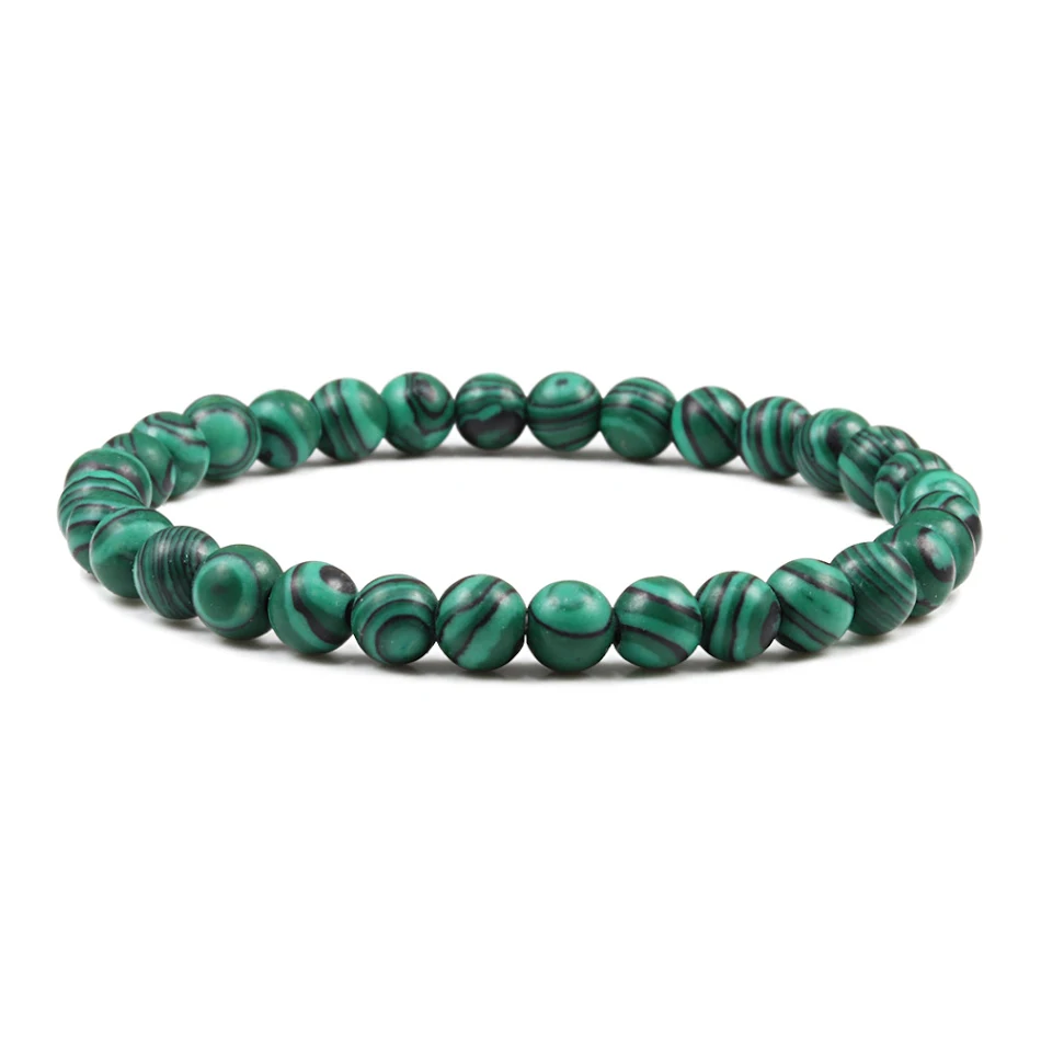 Boeddha Parels Armband 6mm Foto Steen Wit Ervaar innerlijke rust en balans met deze spirituele armband voor meditatie.