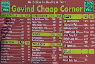 Govind Chaap Corner menu 2