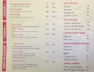 Unique Pizza menu 1