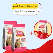 [Mua 2 Tặng 1] Thức Ăn Hạt Cho Mèo Mọi Lứa Tuổi Today Dinner - 1Kg